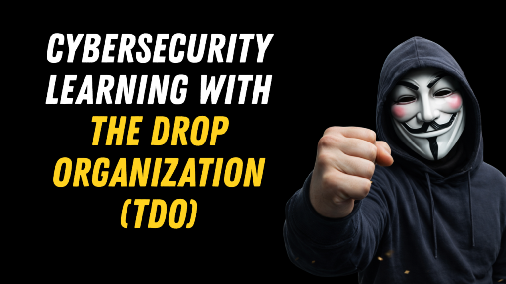 Cybersecurity Learning with The Drop Organization (TDO)
